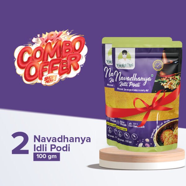 Combo Offer 1 - Buy 2 Navadhanya Idli Podi 100 gram