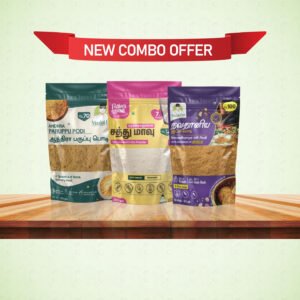 New Combo Offer - Buy 1 Andhra Paruppu Podi (100g) + 1 Baby Premix (200 gram) + 1 Navadhanya  Idli Podi (100 gram)